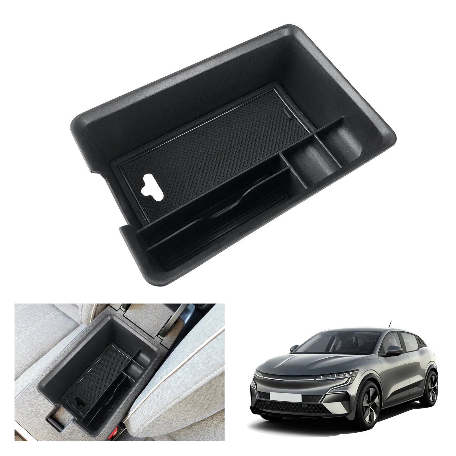 RUIYA per Megane E-Tech 2022 2023 Auto Bracciolo Box Storage Central Control Container Auto Interior Megane E-Tech Accessori 2023