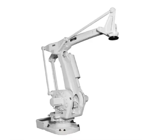6-Axis Robotic Arm with Linear Guide Rail for Automated Material Handling in Industrial Applications