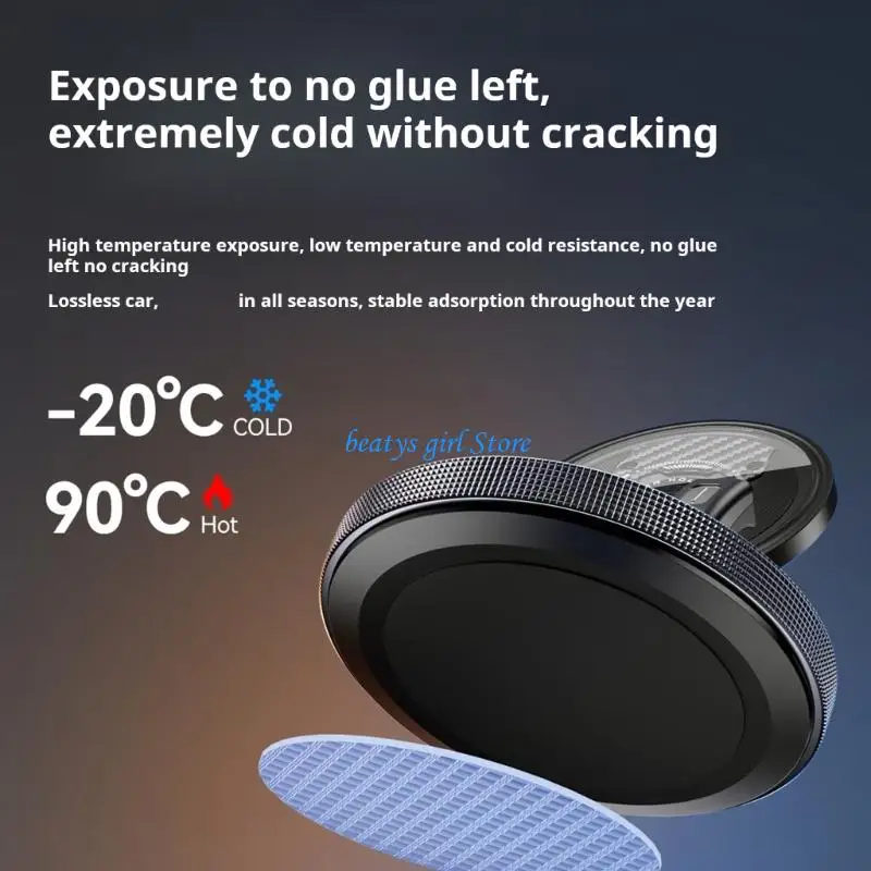 C7AB Cellphone Holder Adhesive Stand for Most Cellphone 360 Degree Rotating Car Phone Holder Dashboard Mount Holder Brackets