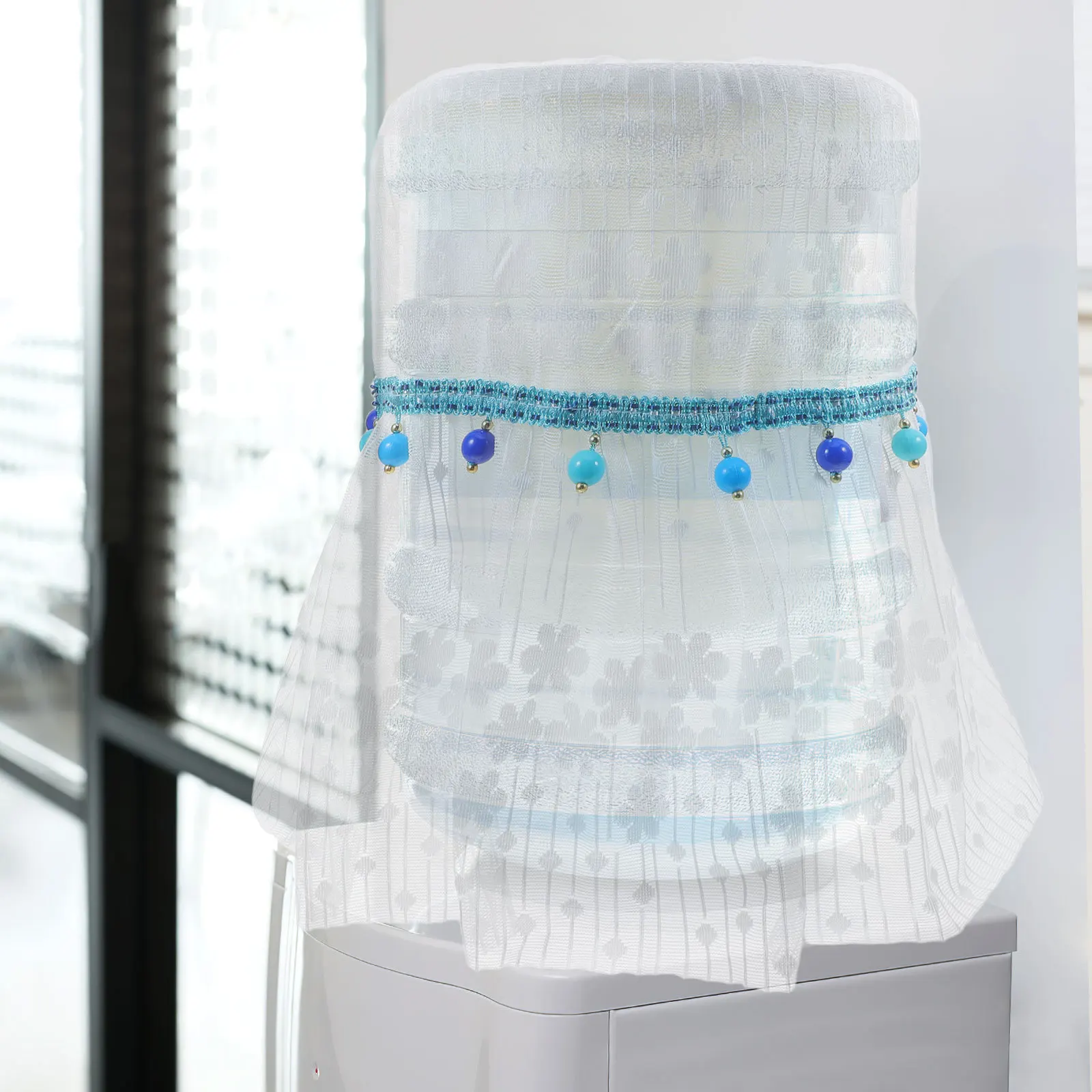

Water Dispenser Barrel Cover Lace Dust Proof 5 Gallon Reusable Cover for Home Living Room Office Elegant Easy Fit Protective