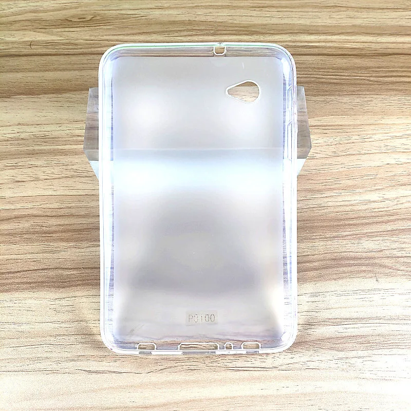 Transparente Soft TPU Tablet Case, Shockproof Shell protetora + Gift, Samsung Galaxy Tab2 7.0 GT-P3100, SM-P3100