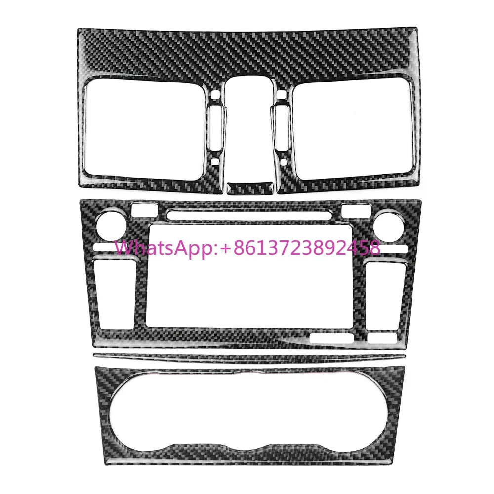 

Carbon Fiber Real Dashboard Centre Trim Sticker Interior Accessories Trim Cover for Subaru WRX 15-21