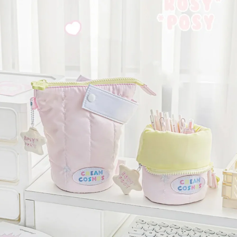 مقلمة ملونة عصرية متعددة الوظائف ذات سعة عالية حقيبة أقلام محمولة للطلاب #3