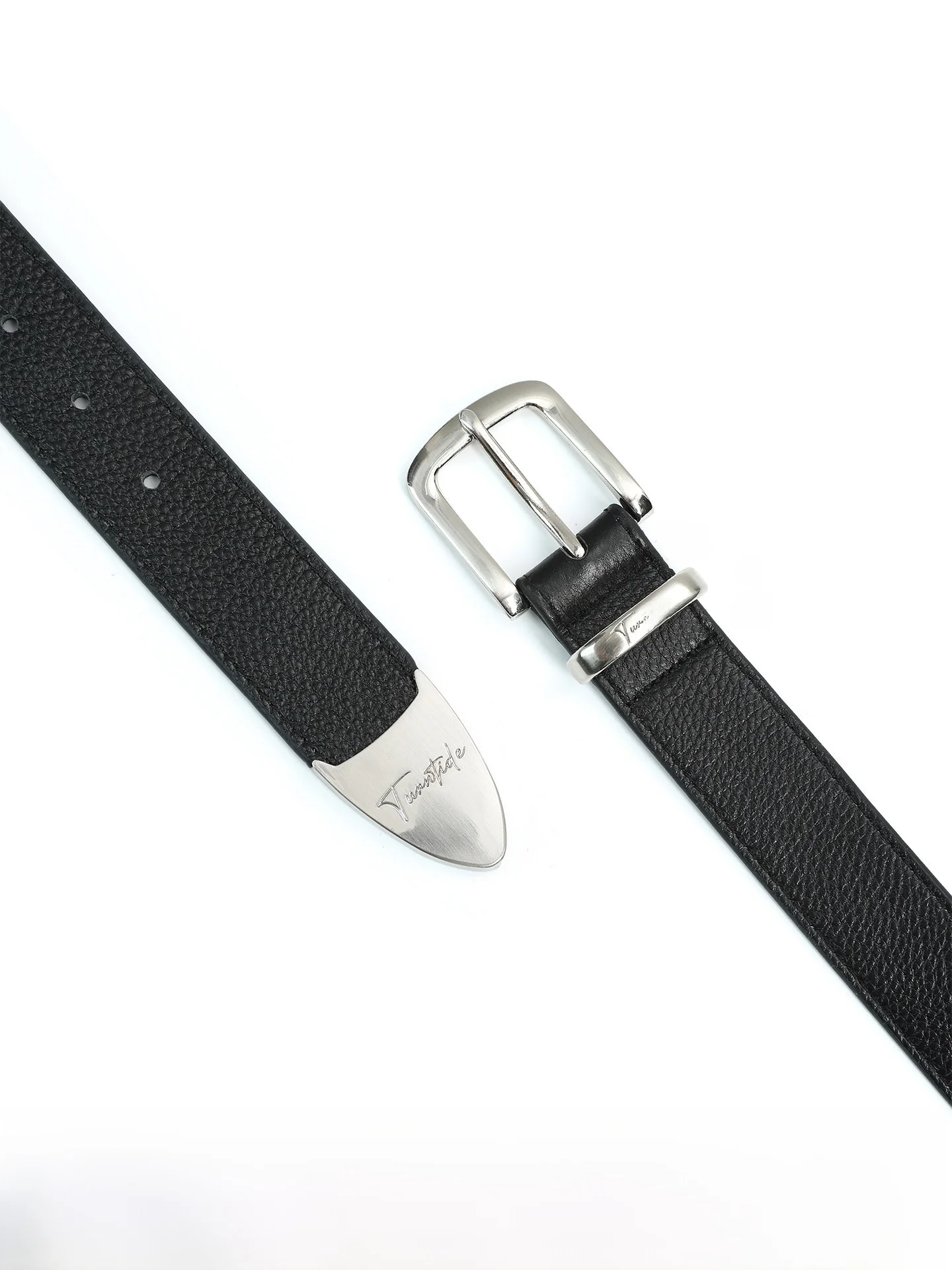 turn-tide-zinc-alloy-metal-decorated-top-layer-litchi-cowhide-belt-small-calf-top-layer-leather-belt-fashionable-unisex-belt