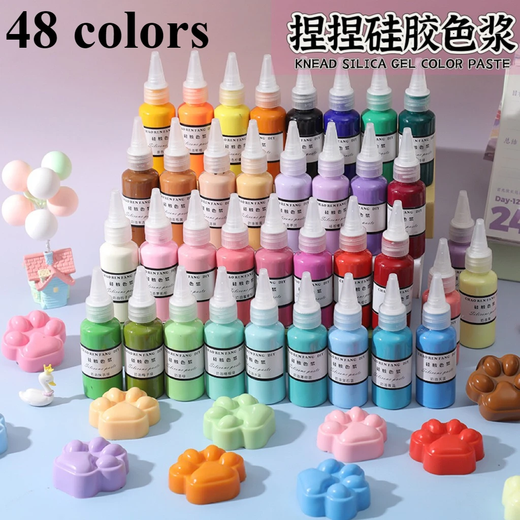 DIY Squishy Toys Color Paste,Silicone Oil-Based Pigment Set, Macaron Cream Dye for Resin Clay,Handmade Craft Coloring Supplies