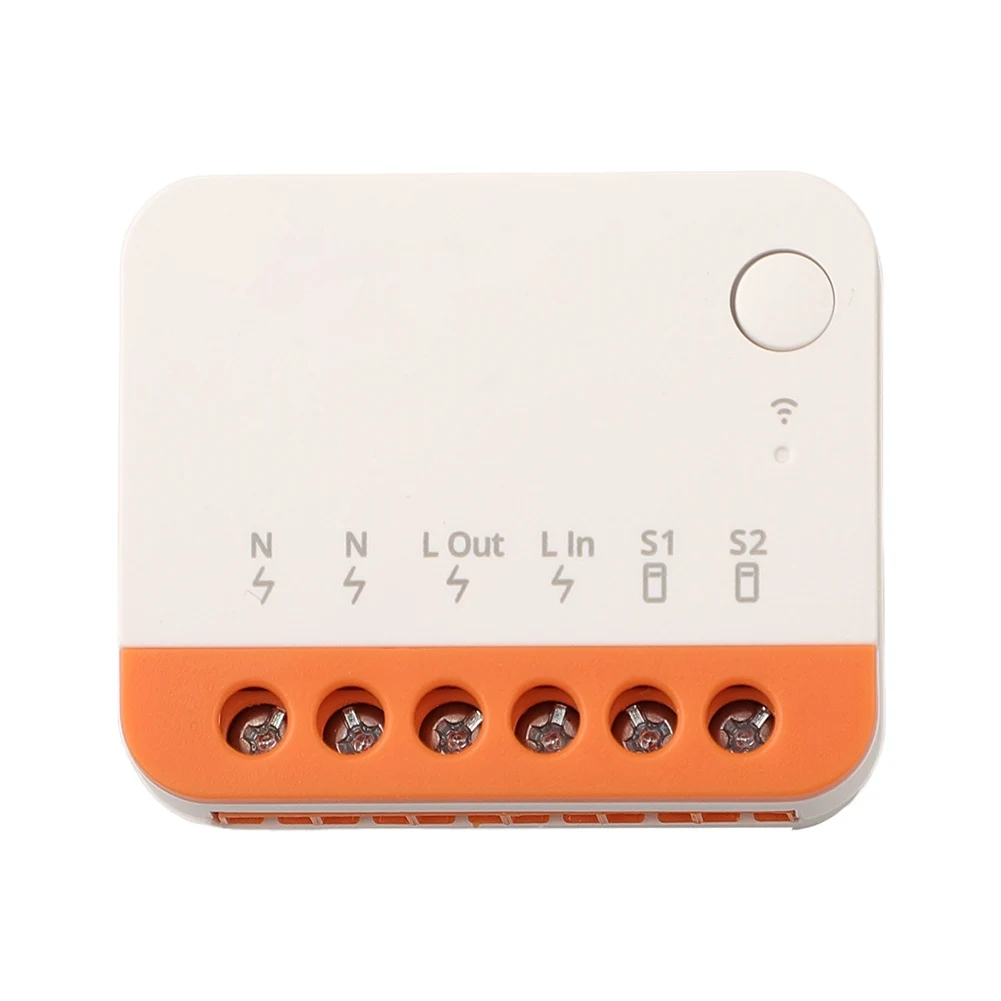 تصميم مدمج مفتاح ذكي مفتاح التتابع 2Way Switch 39.5x33x16.8mm WiFi مفتاح ذكي توافق متعدد الاستخدامات تصميم مدمج