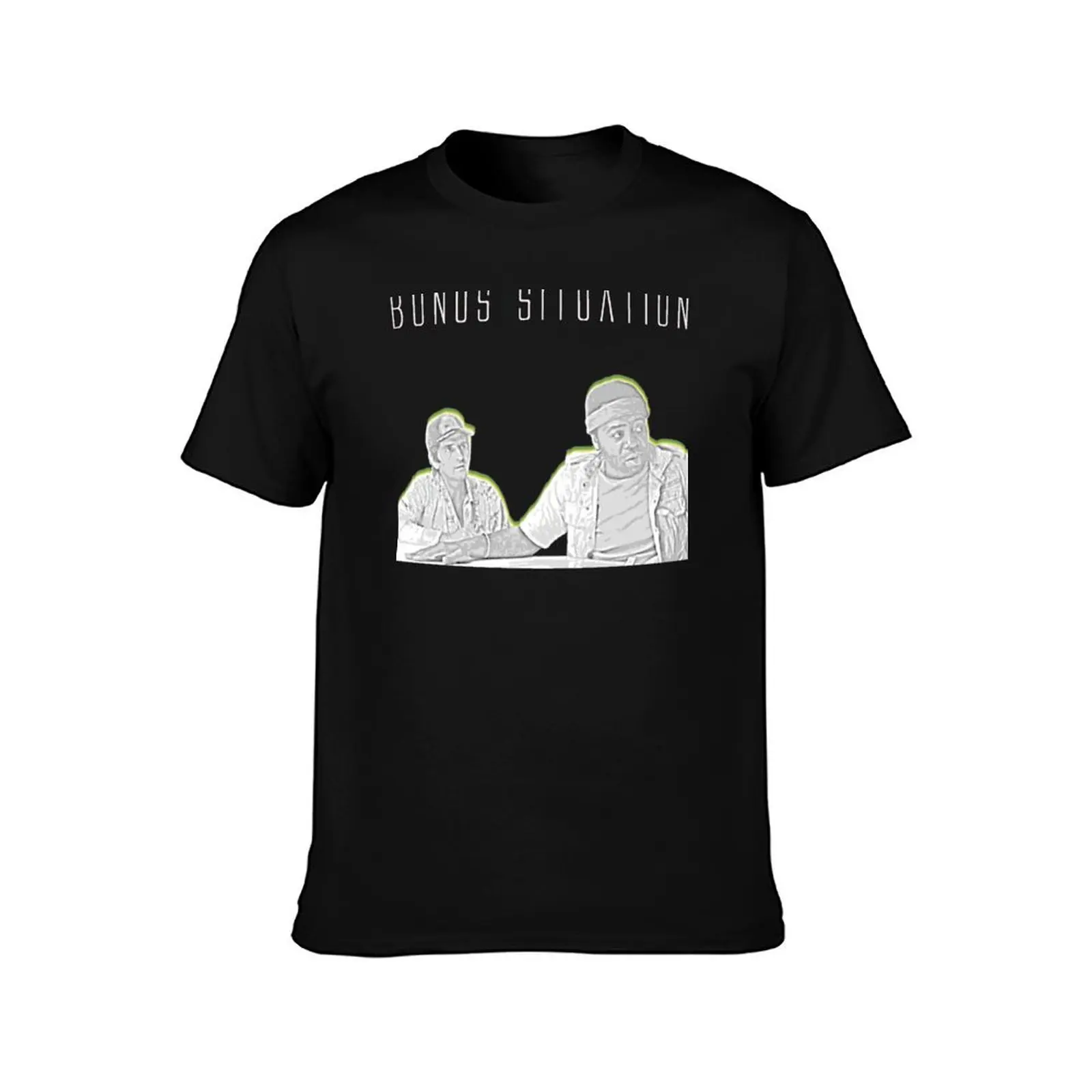 Bonus Situation T-Shirt Summer Casual Cotton Tee Oversized Streetwear Tops Vintage Graphic Print Loose Fit Short Sleeve