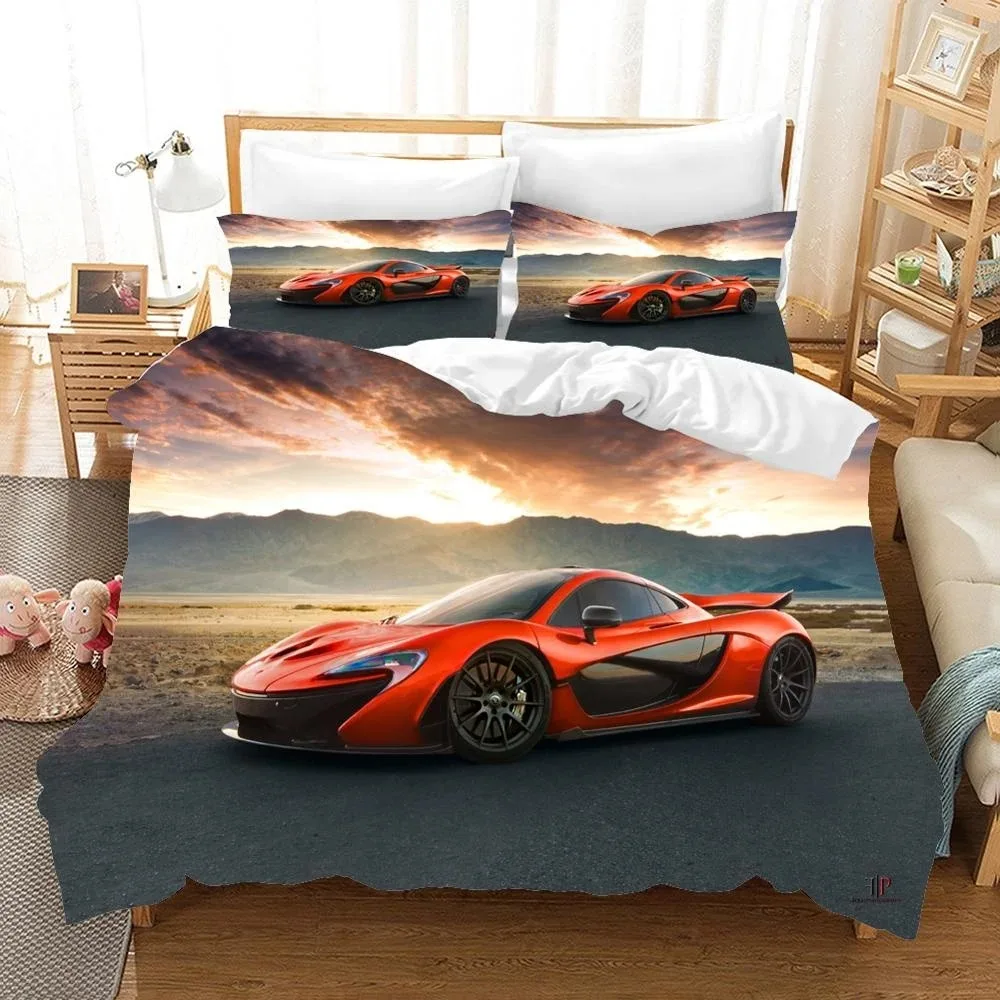 

Racing Cars Bedding Set 3D Printed Duvet Cover Extreme Sports Home Decor Bedclothes For Adult Teen Boys Home Textiles