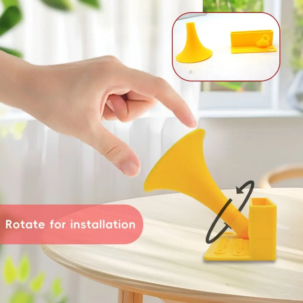 

Funny Phone Speaker Holder Plastic with Phone Stand Cellphone Sound Booster Creative Anti-slip Mobile Phone Loudspeaker Home Use
