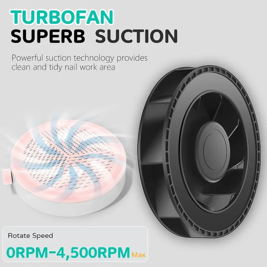 Nagel Staub Kollektor Einstellbare Saug Leistungsstarke Kompakte Nagel Fan Staub Kollektor Maniküre Staubsauger Extractor Fan Frauen Hom