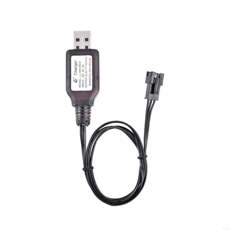 242E SM3P 6.4V USB Charging Cable Lithium Battery Cord for Toy Car Excavator