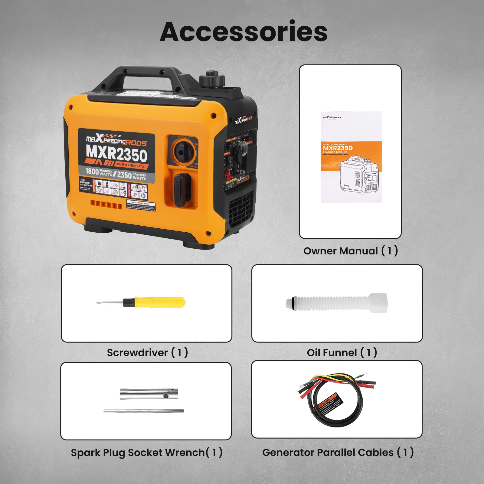 Inverter Generator 2KW Max 1.8KW Gasoline Generators Portable Silence