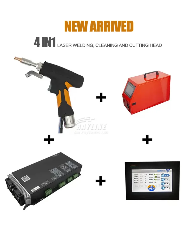 SUP21-Système de soudage laser à fibre, 4 en 1, déterminer la tête de soudage, torche de soudage pour machine à souder au laser à fibre, soudage des métaux