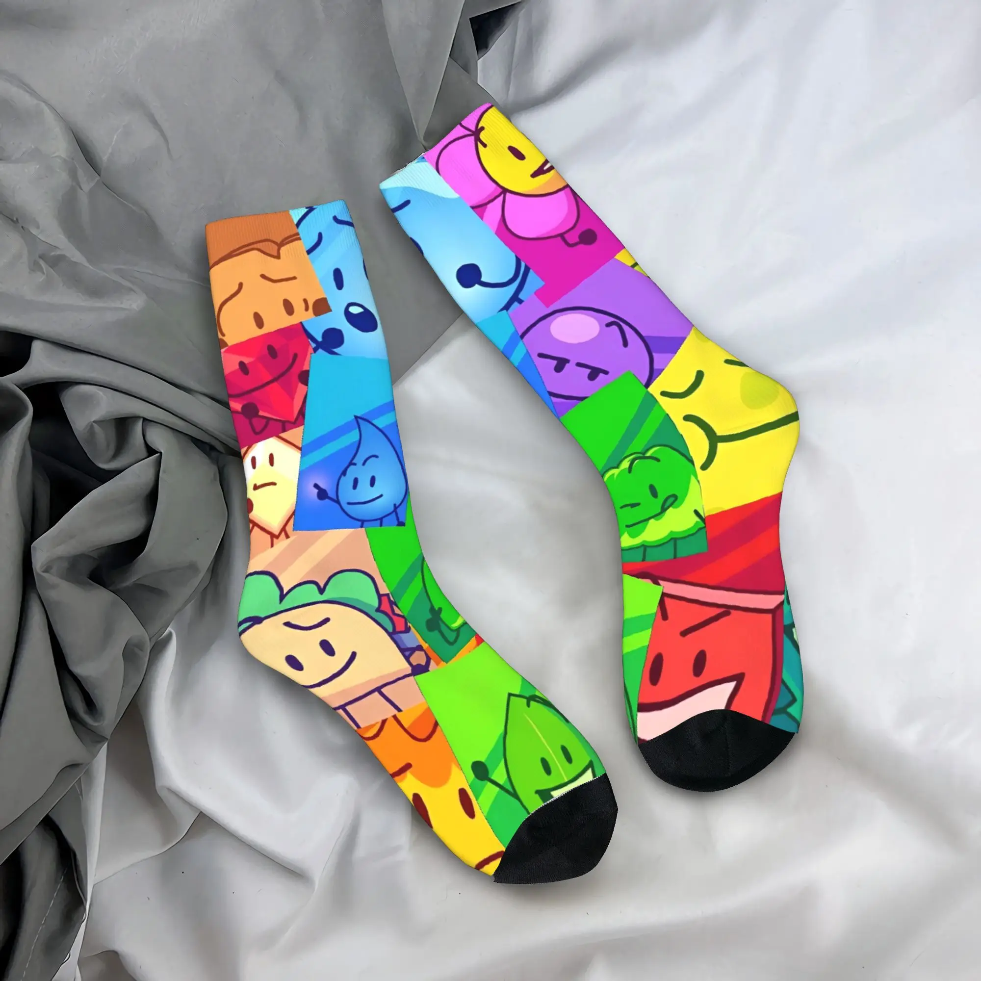 

Unisex Men Socks Leisure BFDI Battle for Dream Stockings Autumn Fashion Breathable Socks Custom Outdoor Sports Anti Sweat Socks