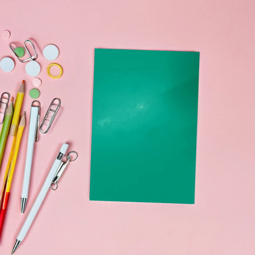 4 Pcs Kids Print Engraving Rubber Sheet Cutting Mat Printmaking Carving Plate Craft Green Pvc