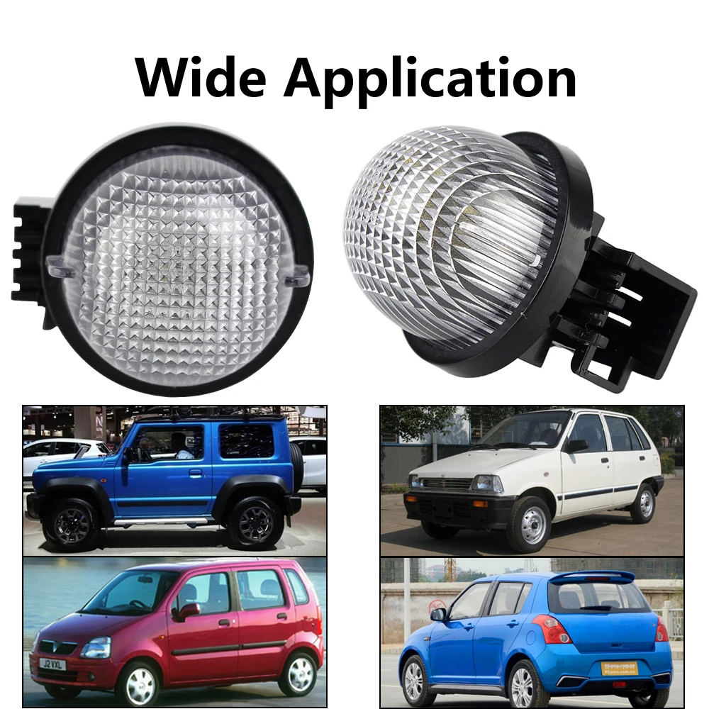 Car License Number Plate Lamps 2Pcs For Opel Agila For Suzuki Wagon R Swift Jimmy Alto LED License Plate Light 12V