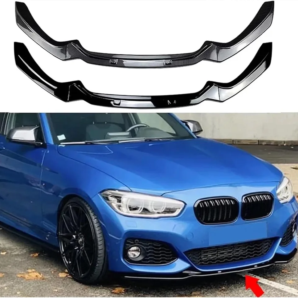 

For BMW 1-Series F20 F21 2015~2019 118i 120i M135i M140i M Performance Front Bumper Splitter Lip Car Diffuser Body Kit Spoiler
