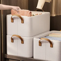 Washable folding storage box Toy storage basket Closet drawer type clothing storage box Household clutter storage box