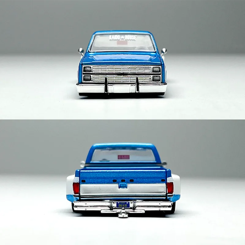 

KaidoHouse+MINIGT 1:64 #192 SILVERADO DUALLY VINTAGE SPEC V1 Pickup Alloy Simulation Model Collection Display Ornament Toy Gift