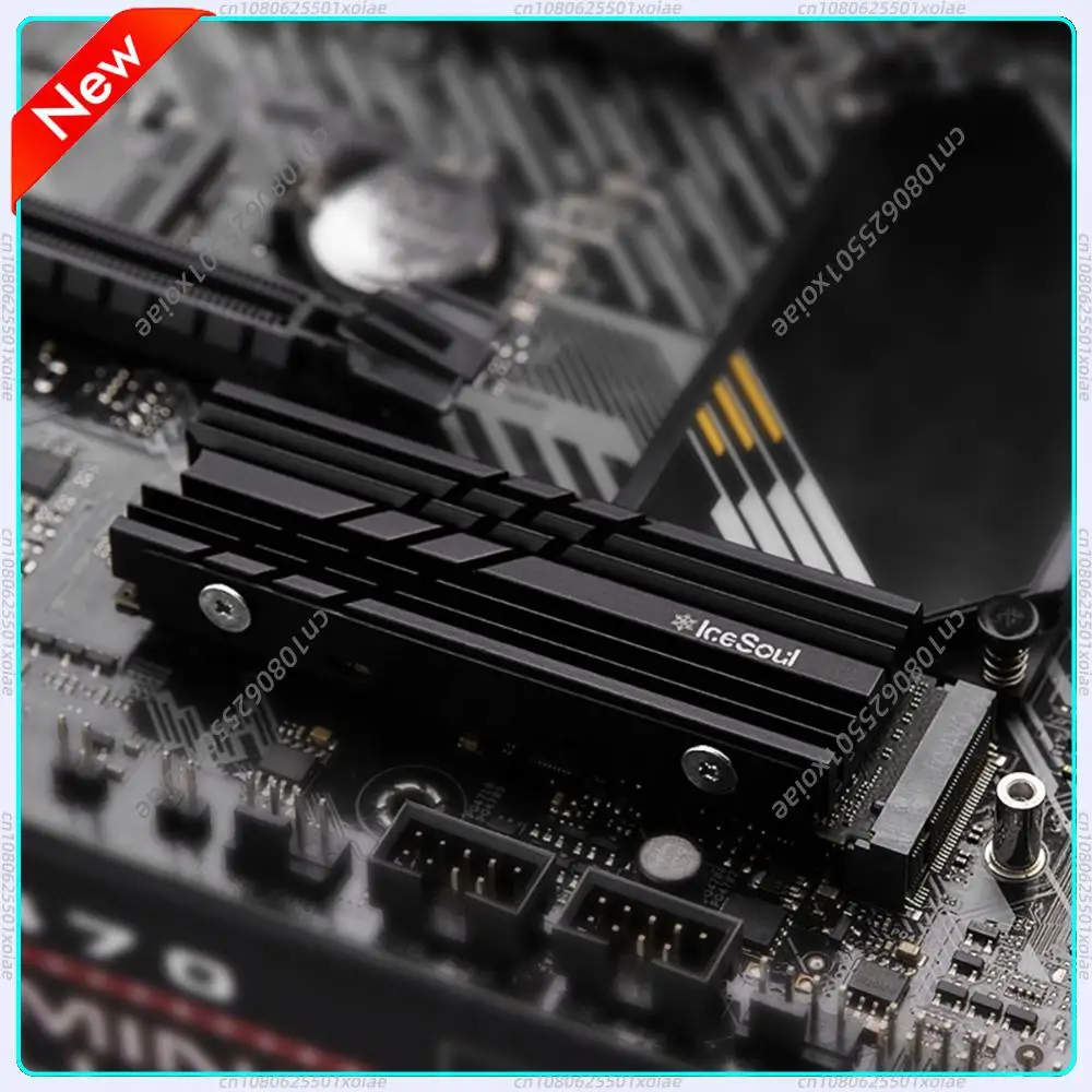 

Aluminum Alloy M.2 SSD Heatsink PC Accessories CNC Hard Drive Heat Sink Double-sided Thermal Pad Replacement for Nvme 2242/2280