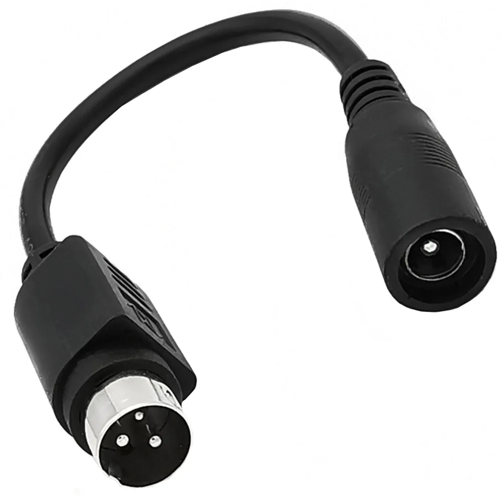 Cable adaptador de corriente para impresora, enchufe de boca redonda de 3 pines y 4 pines, dc5.5 x 2,5/5,5x2,1 hembra a 3 pines, 15cm