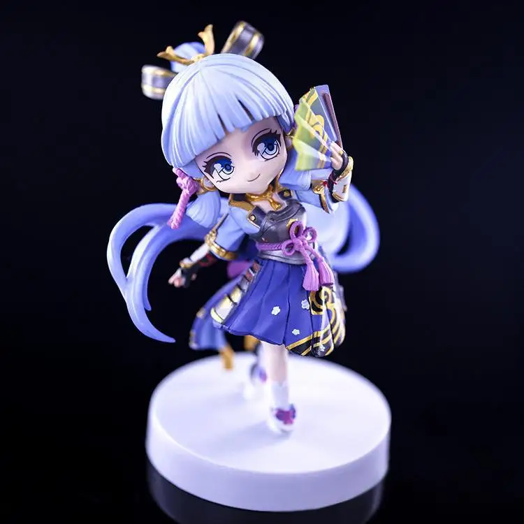 17cm Anime Genshin Impact Kamisato Ayaka Figure GK Game Q Ver Manga Statue PVC Action Figurine Collection Model Toy Gift Doll