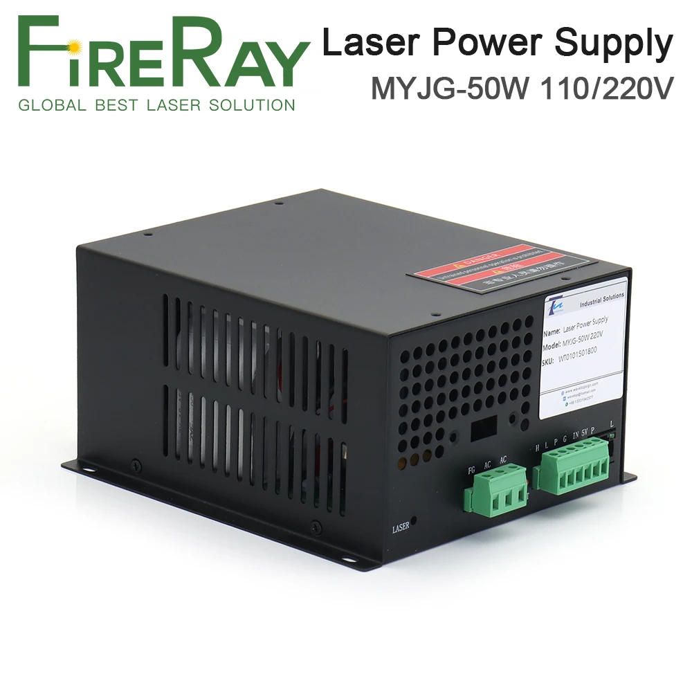 FireRay MYJG-50W CO2 лазерный блок питания 50 Вт для CO2 Лазерная лампа