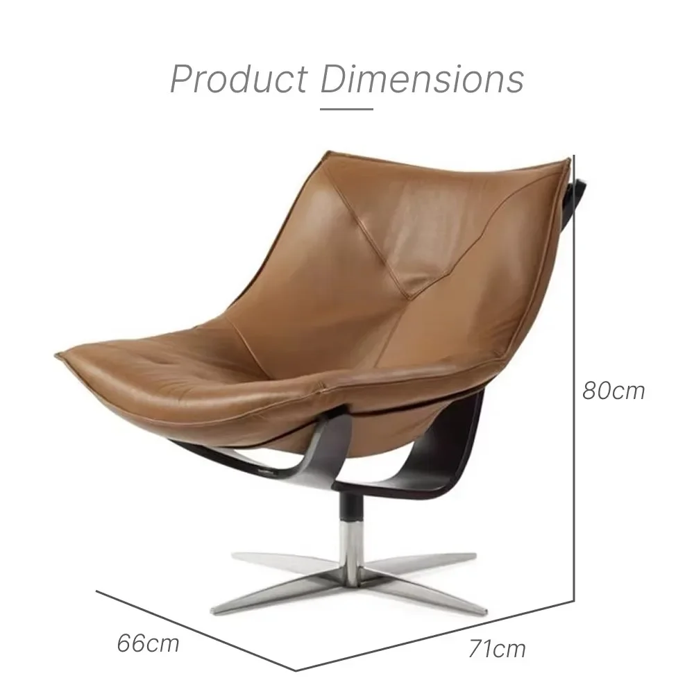 

Italian style designer leather lounge chair luxury living room furniture with elegant chair