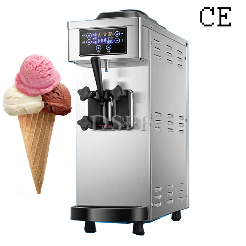 Small Single Head Ice Cream Machine, Commercial Ultra Silent Design, Frozen Yogurt Machine