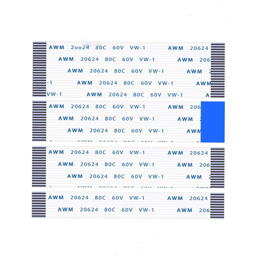 

FFC/FPC flexible ribbon cable AWM20624 80C60V VW-1 spacing 1.0mm 22/24/26/30/32/34/36/40P computer maintenance connection cable