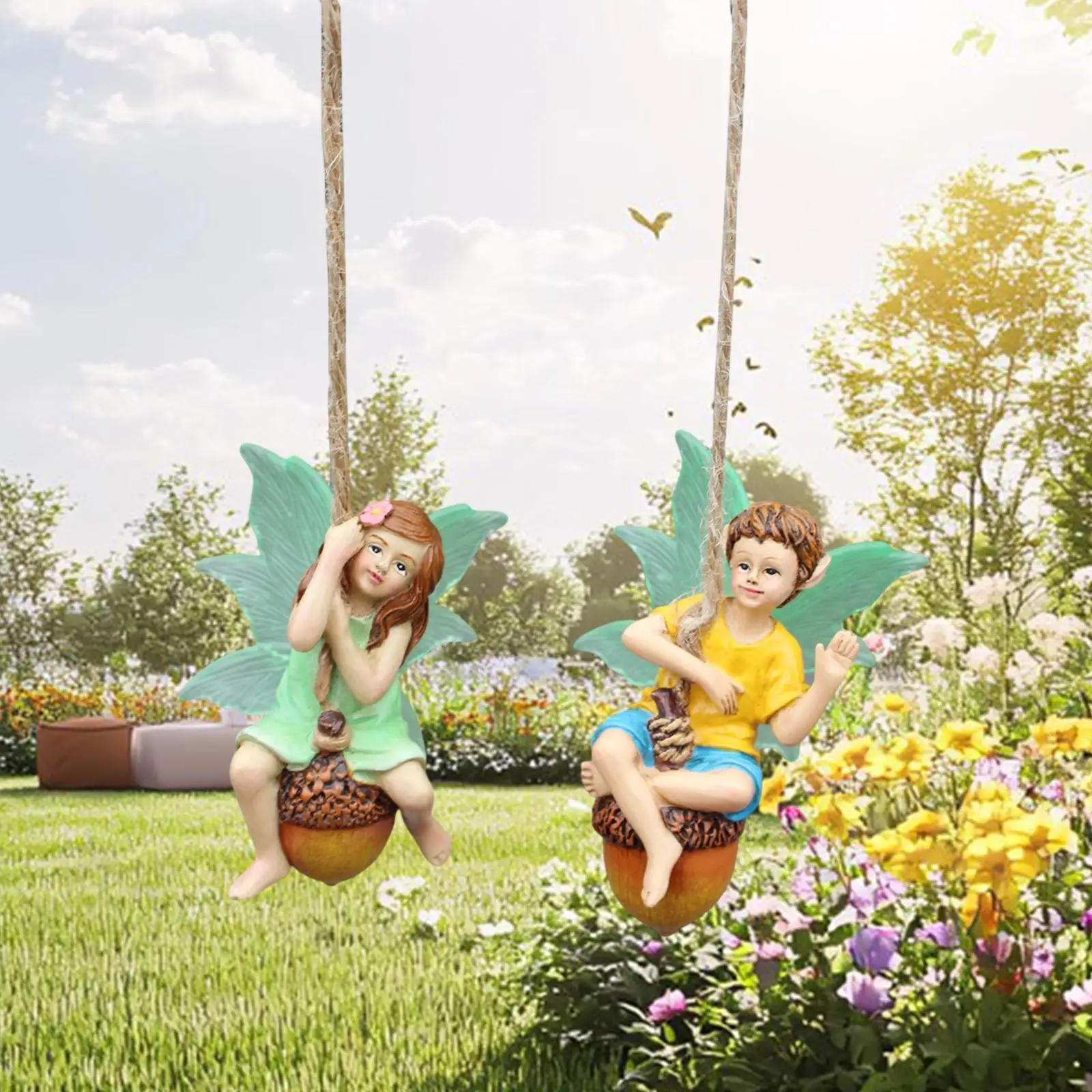 2 Pieces Garden Boy Fairy Fairy Decor Decor Garden Garden Decor