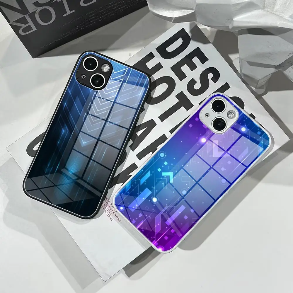 

sci fi panel Phone Case Tempered Glass For IPhone 16 15 Pro Max 14 13 12 Mini Plus Samsung S24 S23 Ultra phone case