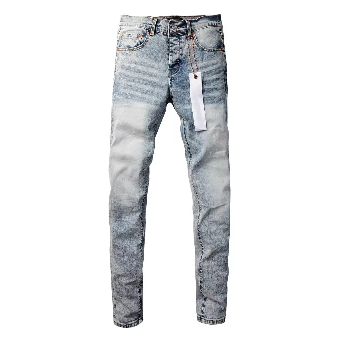 NEW Fashion streetwear Purples jeans Man Fashion top quality Repair Low Raise Skinny Denim US big SIZE brands pants