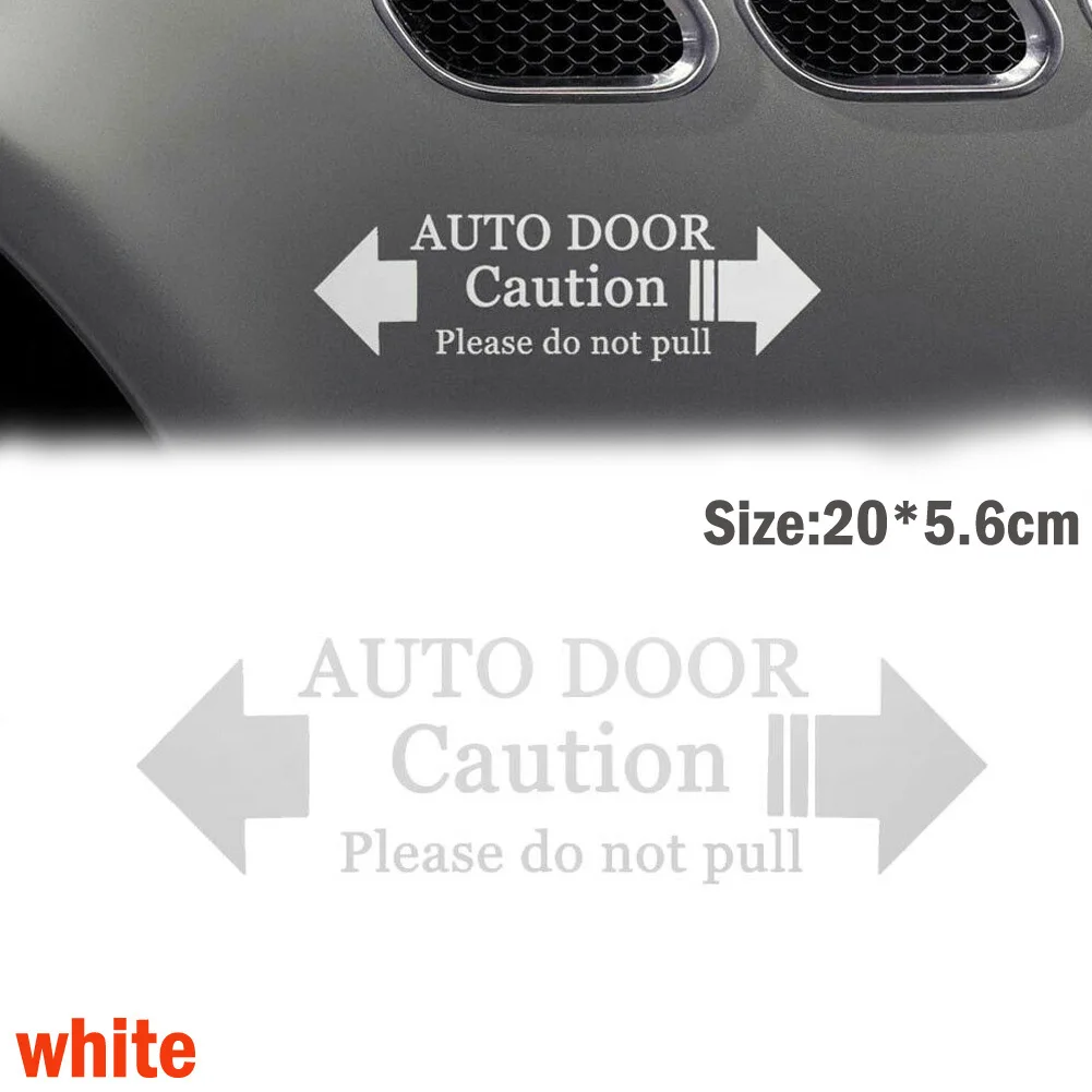Facility Safety Decal for Automatic Doors Highlighting Proper Interaction Protocol to Avoid Mechanical Interference
