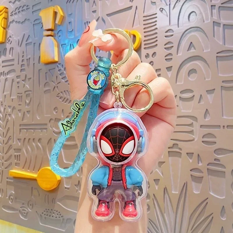 New Hasbro Marvel Spider-Man Cartoon Cute Doll Keychain Creative Personality Cool Figure Model Bag Pendant Accessories Wholesale