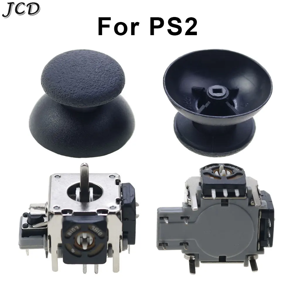 JCD Replacement Metal 3D Joystick Cap Analog Thumb Stick for XBOX 360 Controller For PS2 Controller 3D Analog Joystick Button