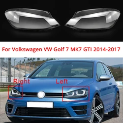 Reflektor samochodowy abażur dla Volkswagen VW Golf 7 MK7 GTI 2014-2017 przezroczysta osłona reflektor Shell Lens Head light glass