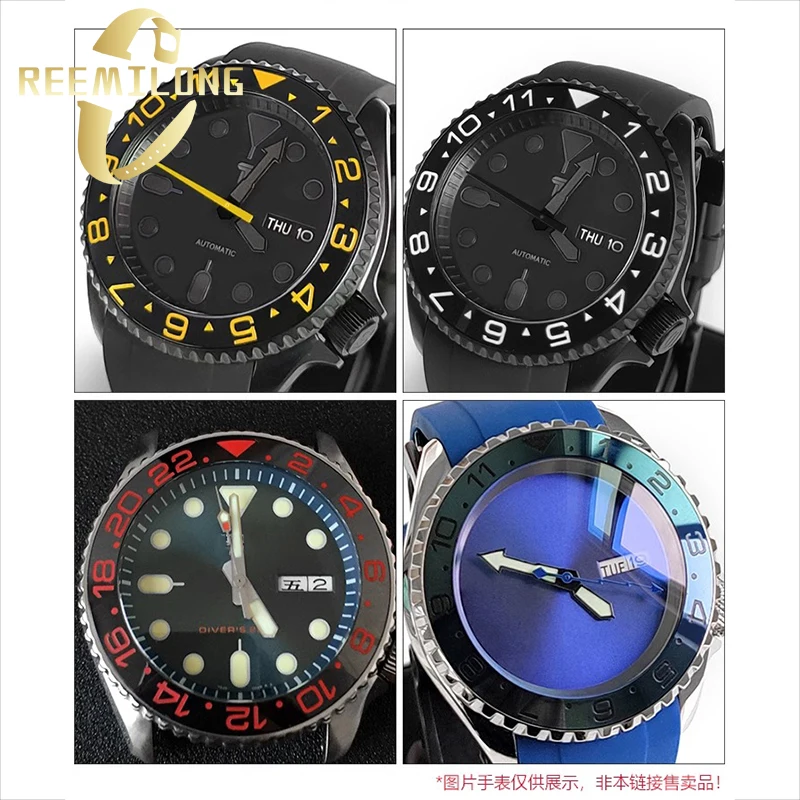 Watch bezel ring 38*30.6mm For Rolex GMT-Master SEIKO SKX007 black red blue green white orange yellow Calibration outer ring