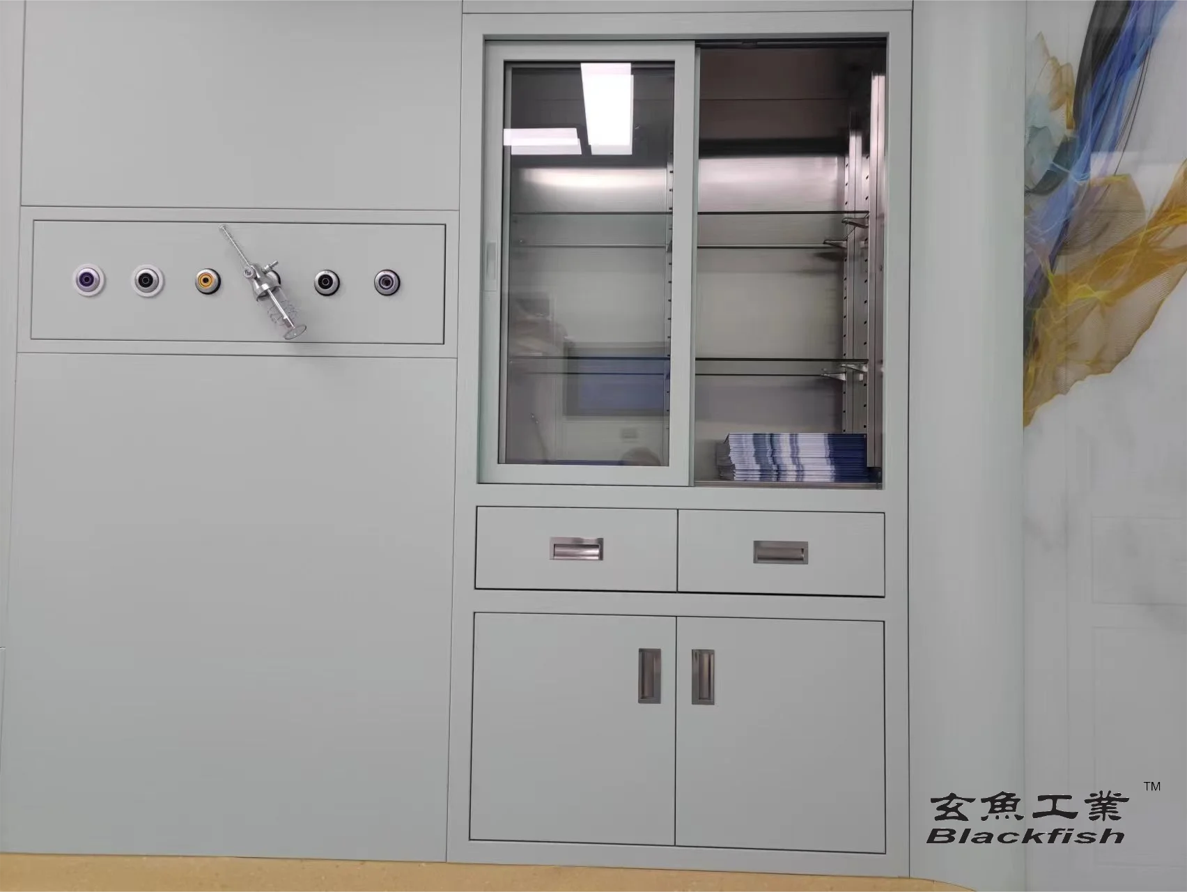 Szafka na leki ze stali nierdzewnej do sali operacyjnej szpitala / Szafka na leki do sali operacyjnej szpitala / Szafka na leki do sali operacyjnej