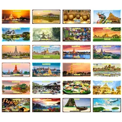Thailand Vintage Metal Sign Bangkok Grand Palace Tourist Souvenir Wall For Home Bar Restaurant Garage Decor 6x12Inch KL-0096C