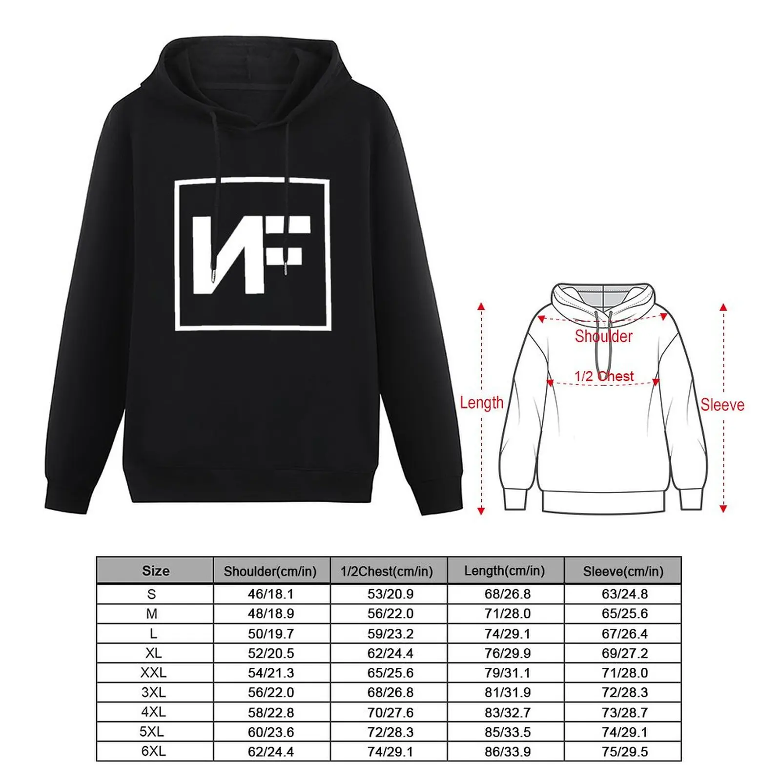 NF Merch NF Logo Pullover Hoodie anime clothes men's autumn clothes hoodies for men high quality