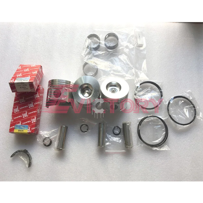 

For YANMAR 3TNE82 3TNE82A overhaul kit piston ring gasket bearing water pump conrod valve guide