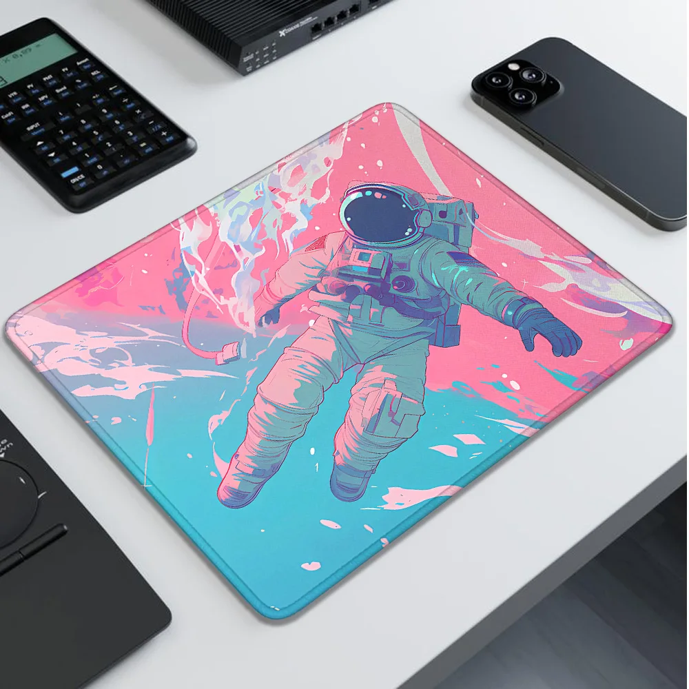 Astronaut Gaming Mouse Pad Gamer Mausepad Desktop Mat Computer Mousepad Speed Mouspad Office Accessories Deskmat Desk Mats Mause
