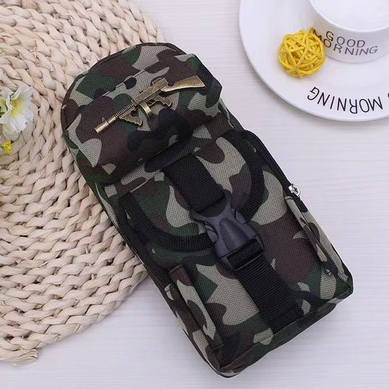 Mini Camouflage Backpack Pencil Case - Military Style School Stationery Storage Bag, Boy Student Pen Bag