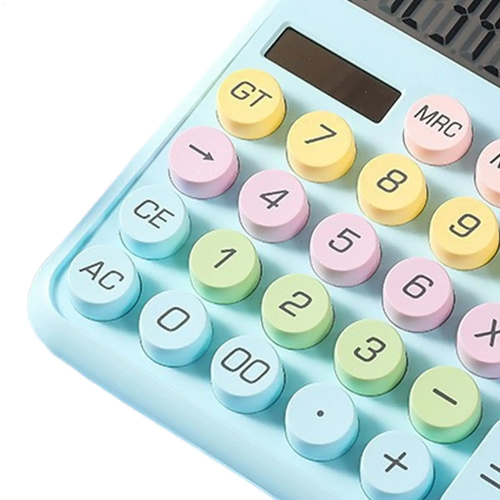 Desk Calculator 12 Digits Cute Colorful Solar Counter Stylish Office Calculators For Desk Home School Classroom College Work