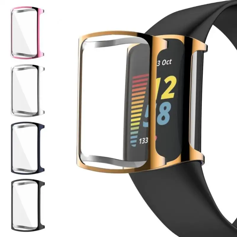 Schutzhülle Beschichtung TPU Anti-Drop Smart Zubehör für Fitbit Charge 5 Displays chutz folie staub dichte Schutzhülle