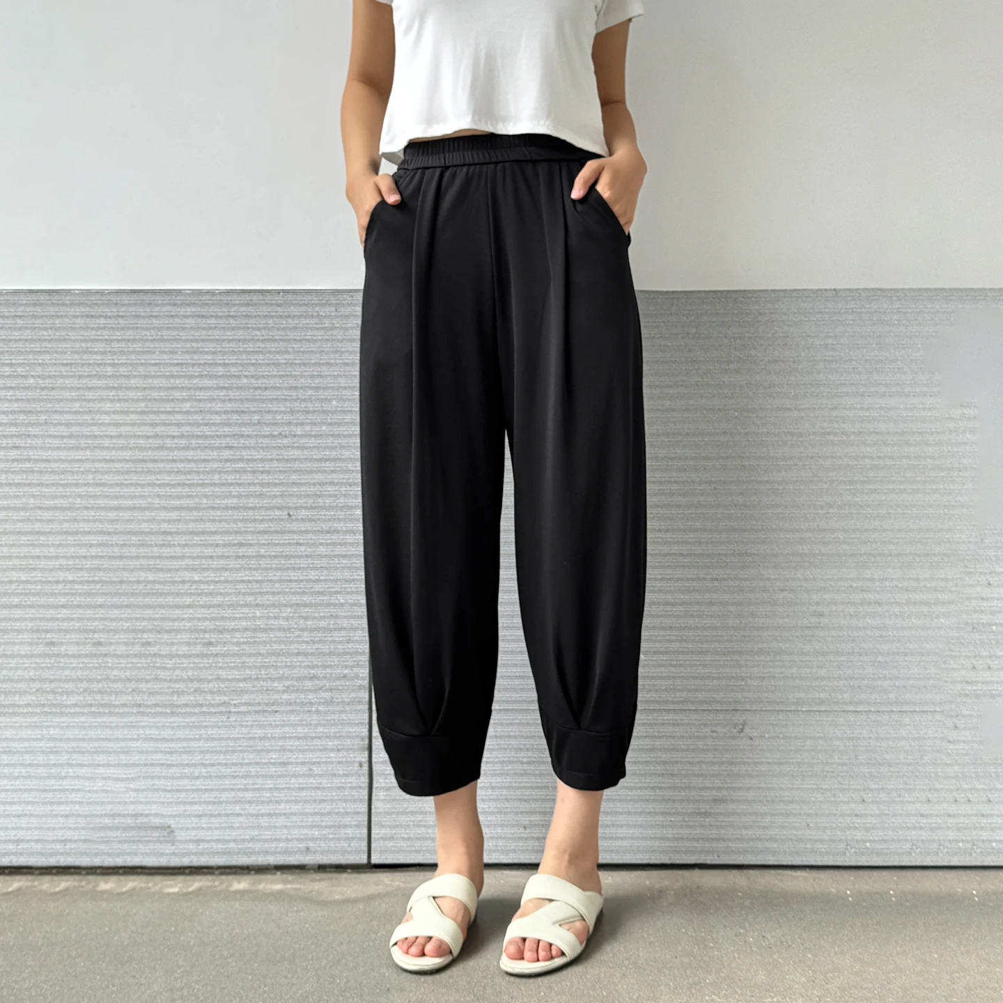 High Waist Straight Leg Harlan Pants plus Size 200 Pounds Versatile Slimming Harlan Pants Summer 2026 Xiang  Ya Yuan Ladies...