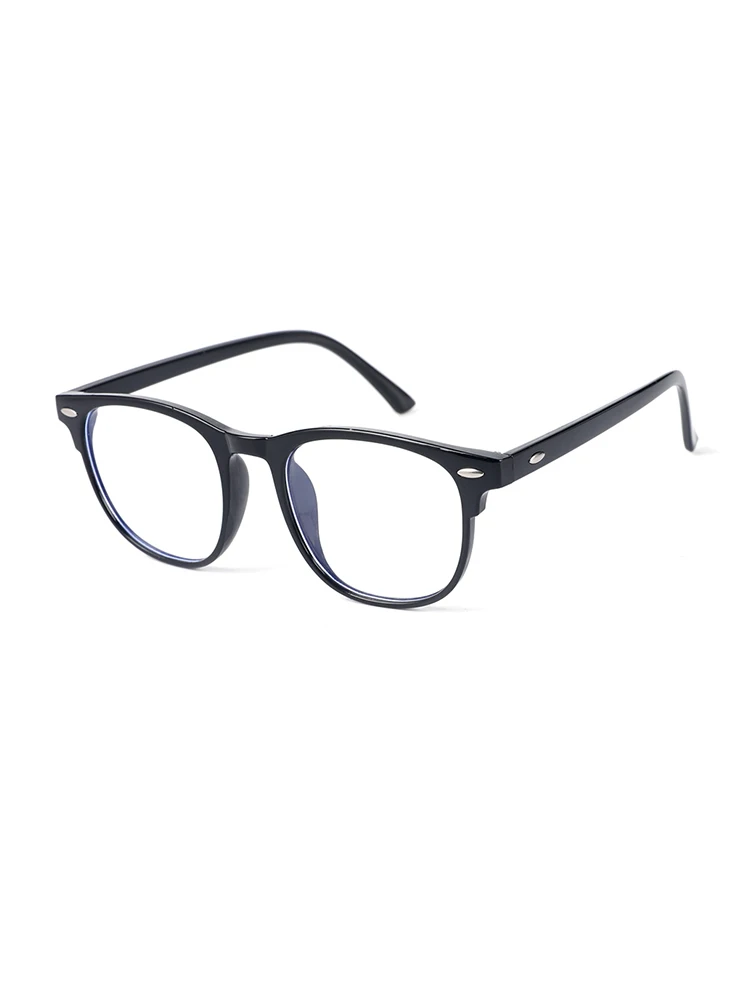 Lunettes transparentes Anti-lumière bleue, monture carrée en plastique unisexe, tendance, accessoires pour vêtements de rentrée scolaire, 2 pièces