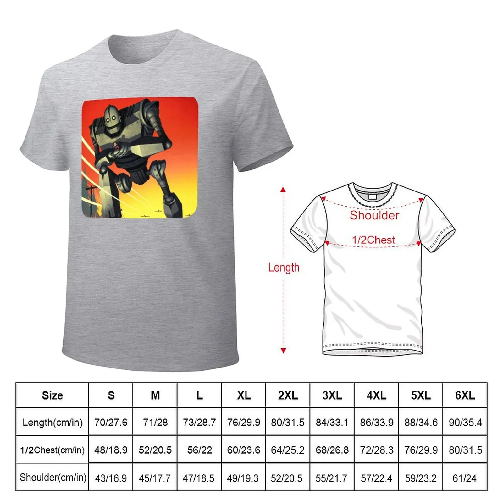 Iron Giant T-Shirt Short sleeve tee plus size tops new edition men graphic t shirts