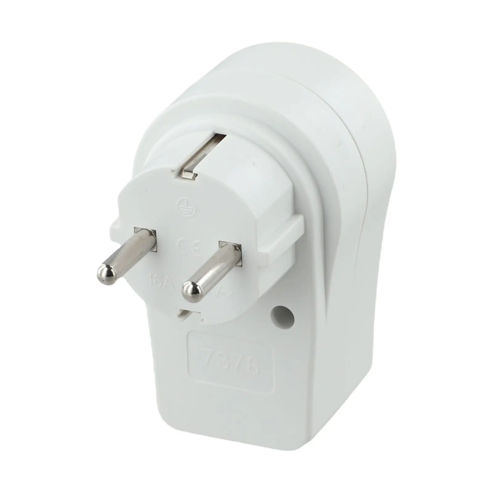 European 1 to 1 Way Power Adapter Socket With Switch 16A 250V Rated Voltage Suitable for Germany and EU Devices for Max Power